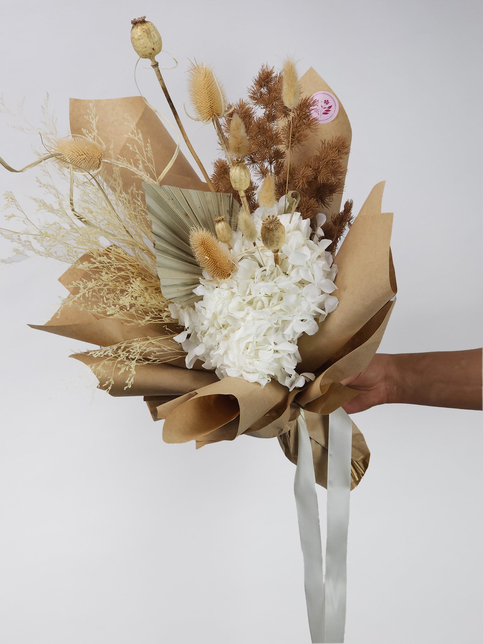 Biscuit Bloom - Dried Preserved Bouquet - Gold Coast Florist – Hansford ...