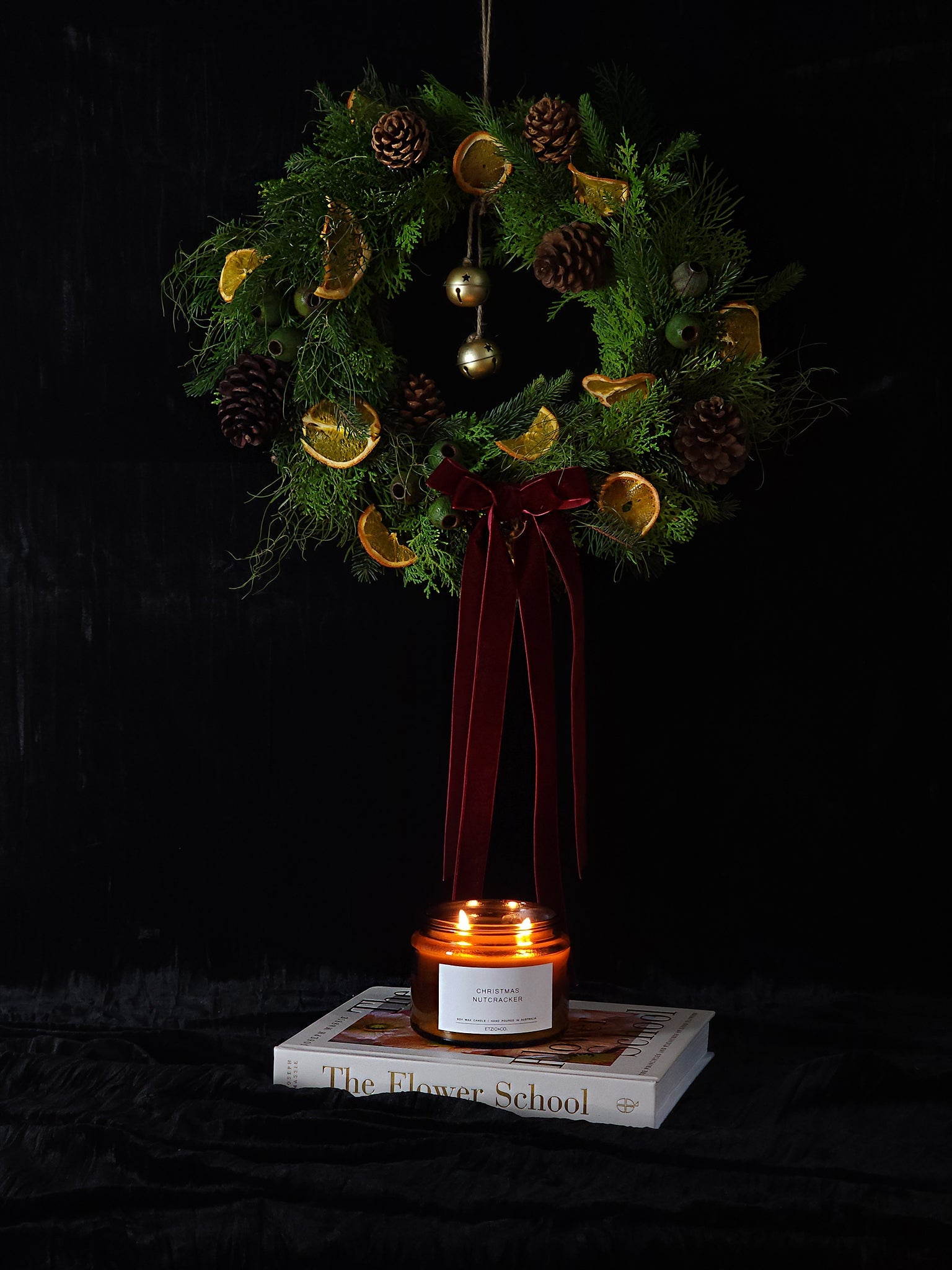 Hanging Christmas Wreath Flowers Hansford Flowers